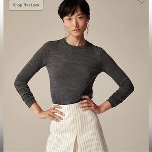 J.Crew Carolyn fitted crewneck sweater in merino wool